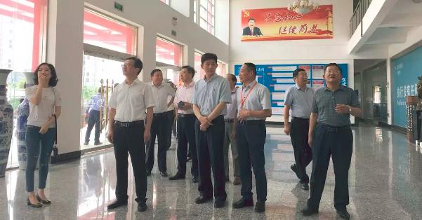 太湖县党政代表团来js333国际线路检测公司考察工作